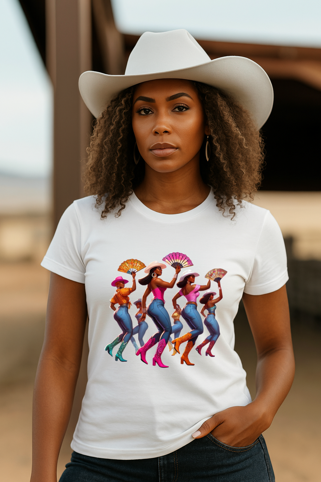 Black Girls Line Dancing Trail Ride Shirt